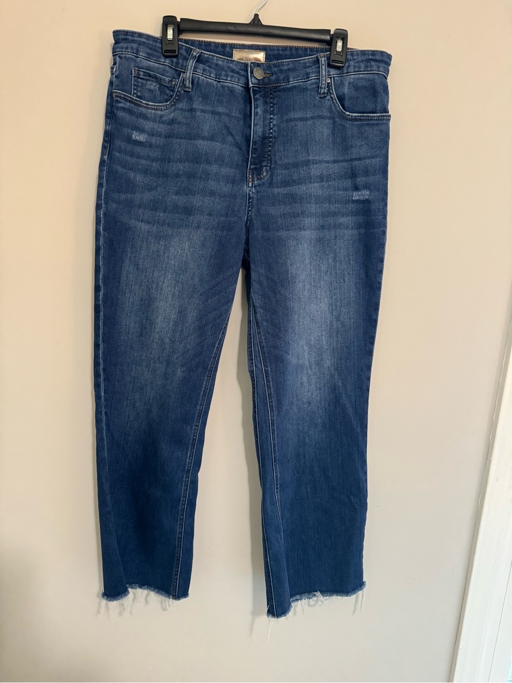 Kut from the Kloth Indigo Cropped Straight Jeans